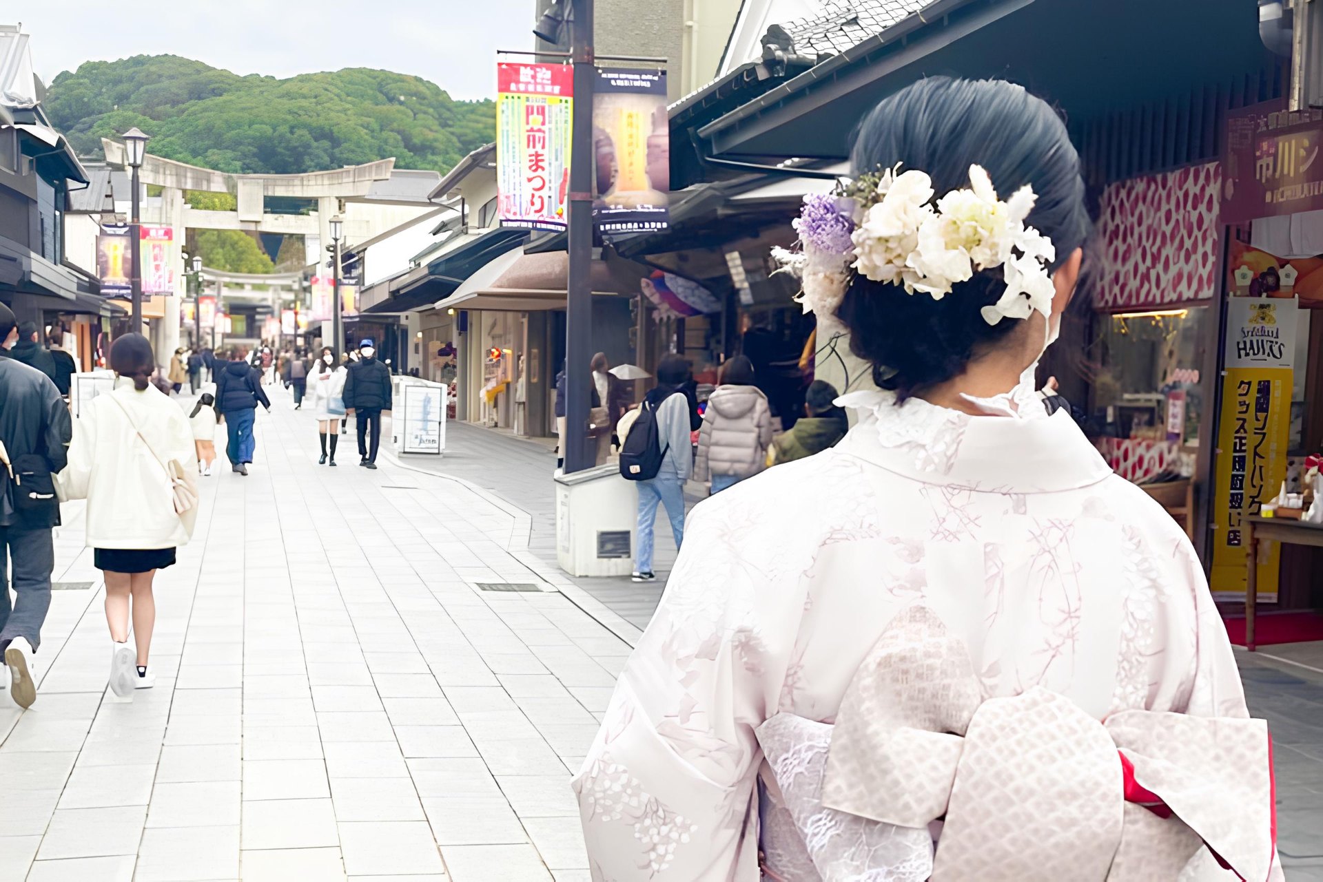 著和服漫步歷史街道